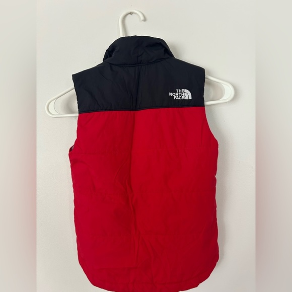 The North Face Boys Zip Front Vest Size XXS Red Black - Picture 6 of 9